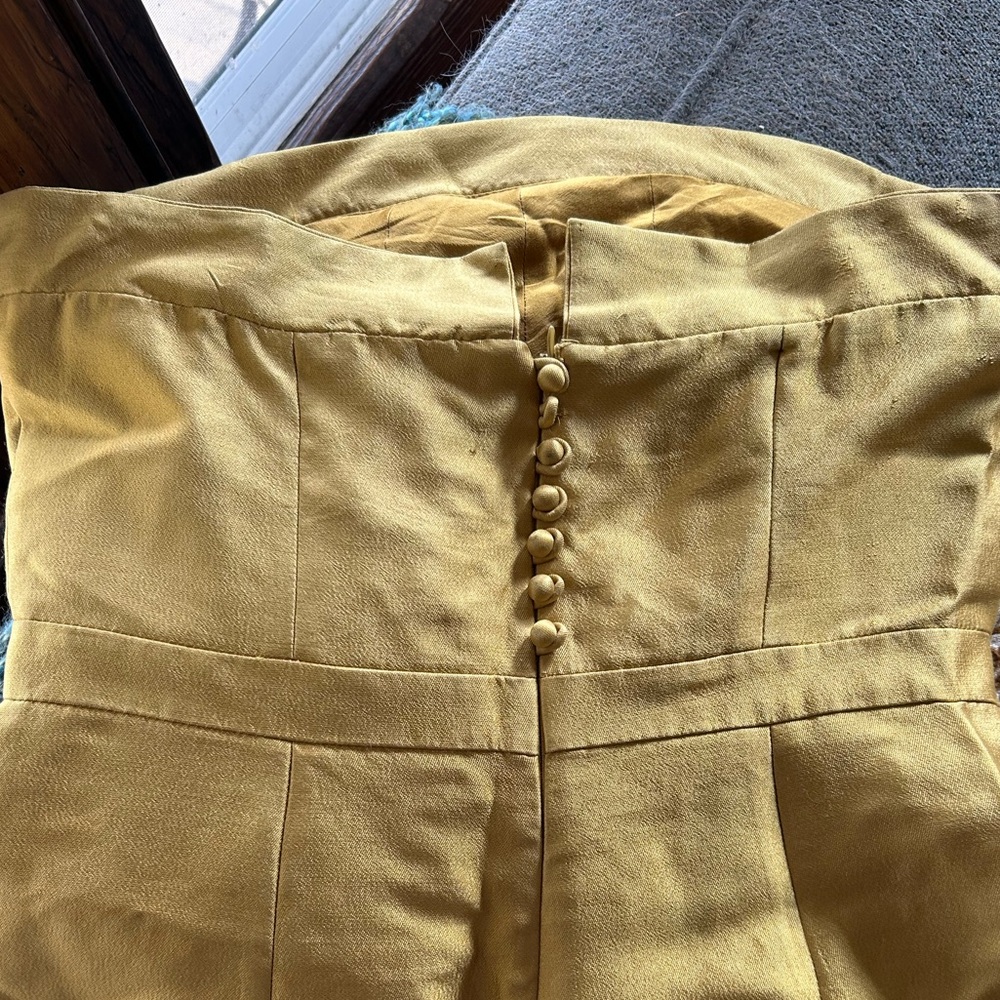J. Crew Strapless Dress in Vibrant Yellow - Picture 3 of 6